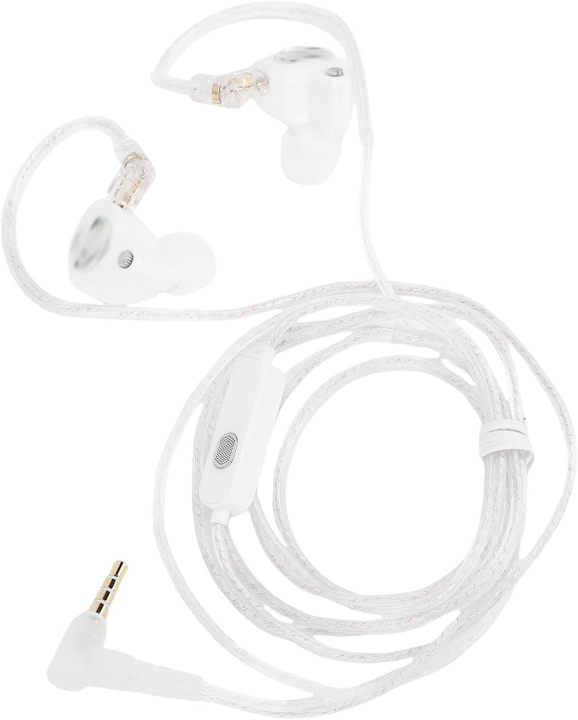 Wisoqu in Ear Audio Monitor Headphones Built in Mic, 3.5Mm in Ear Monitor with Detachable 2 Pin Cable, Hifi IEM Earphones Noise Isolating Stereo Wired Earbuds image number 5