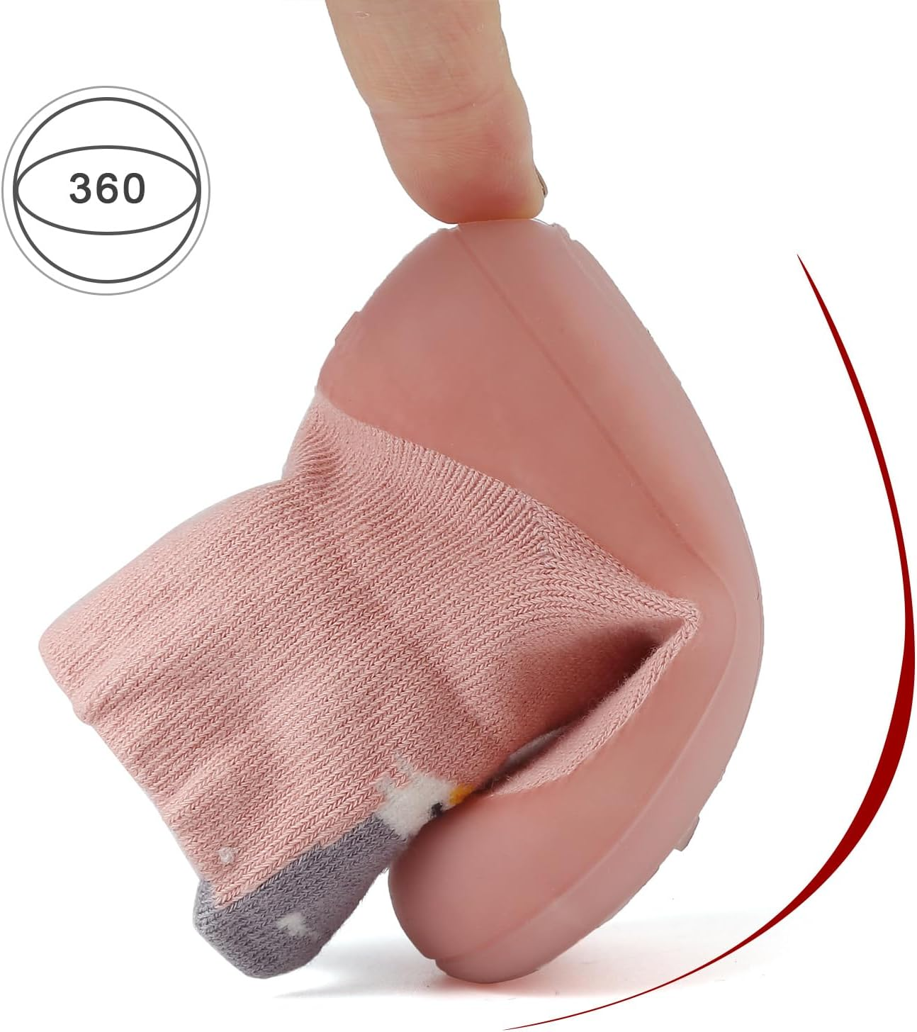 Baby Sock Shoes Toddler Cartoon Soft Rubber Sole Non Slip Indoor Floor Slipper for Infant Boys Girls First Walking Trainers Shoe image number 3