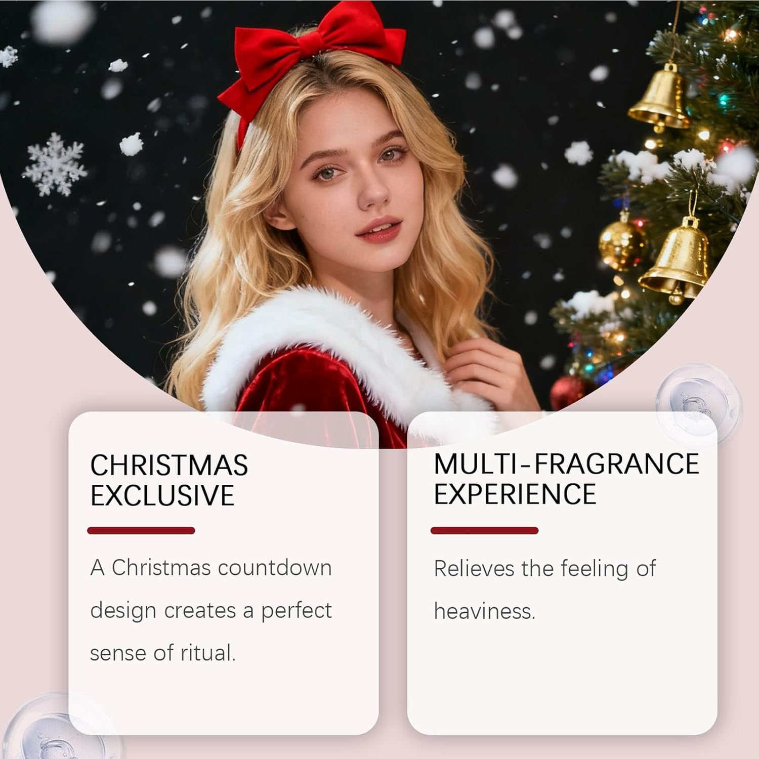 Jvjggag Christmas Perfume Sets for Women, Long-Lasting Scent,Elegant Fragrance | for Commuting Dating Party Night Out Business Social Casual Gatherings Christmas image number 2