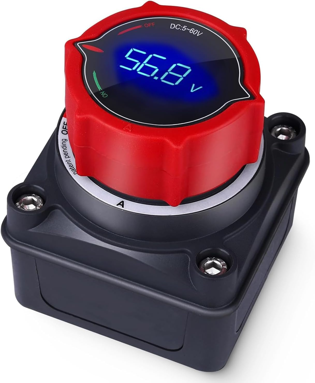 Upgrade Battery Disconnect Switch with Voltmeter, DC 5-60V Master Isolator Cut/Shut off Switch for Marine Boat Car Truck Camper RV Trailer Vehicles Engine Application (On/Off) image number 6