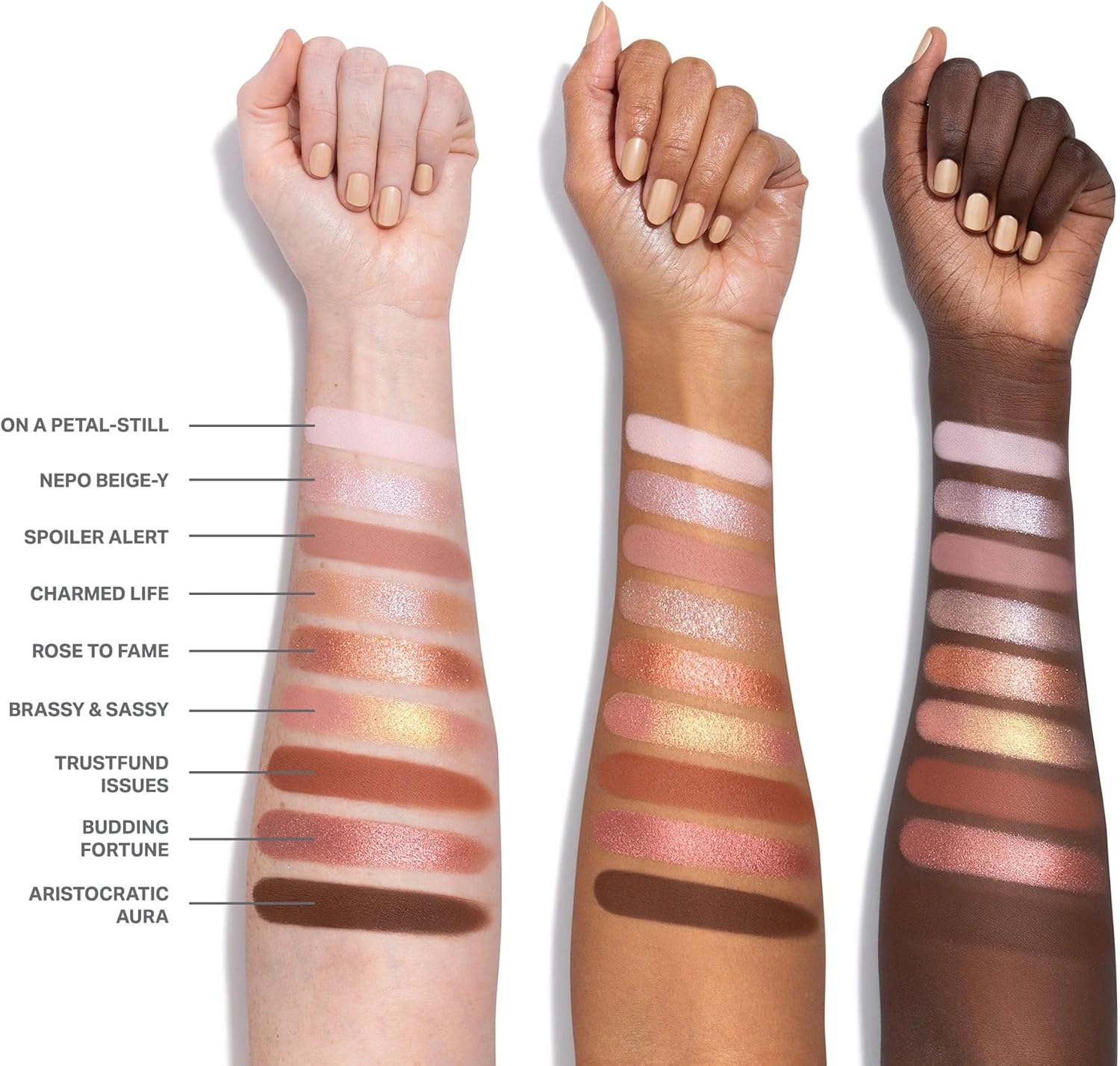 Morphe Rich & Foiled Artistry Palette - 9-Pan Metallic Eye Makeup Palette with Luxe Mattes, Shimmers, and Foil-Finishes - Mauve & Pink Colors with Luminous Shine - Rose to Fame (0.35 Oz)