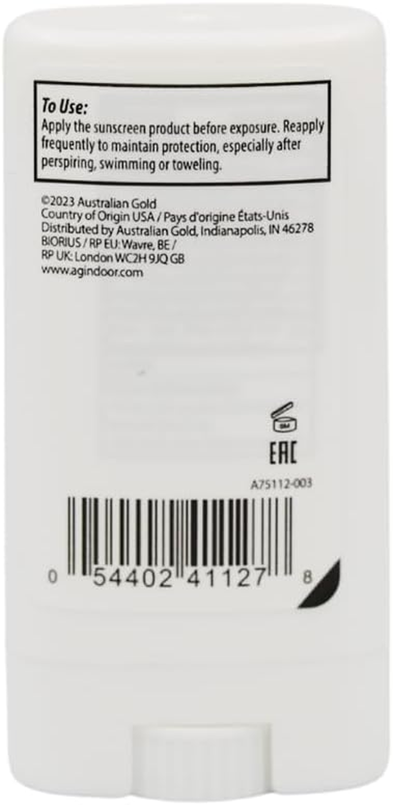 Australian Gold SPF50 Tatoos Stick 14 G