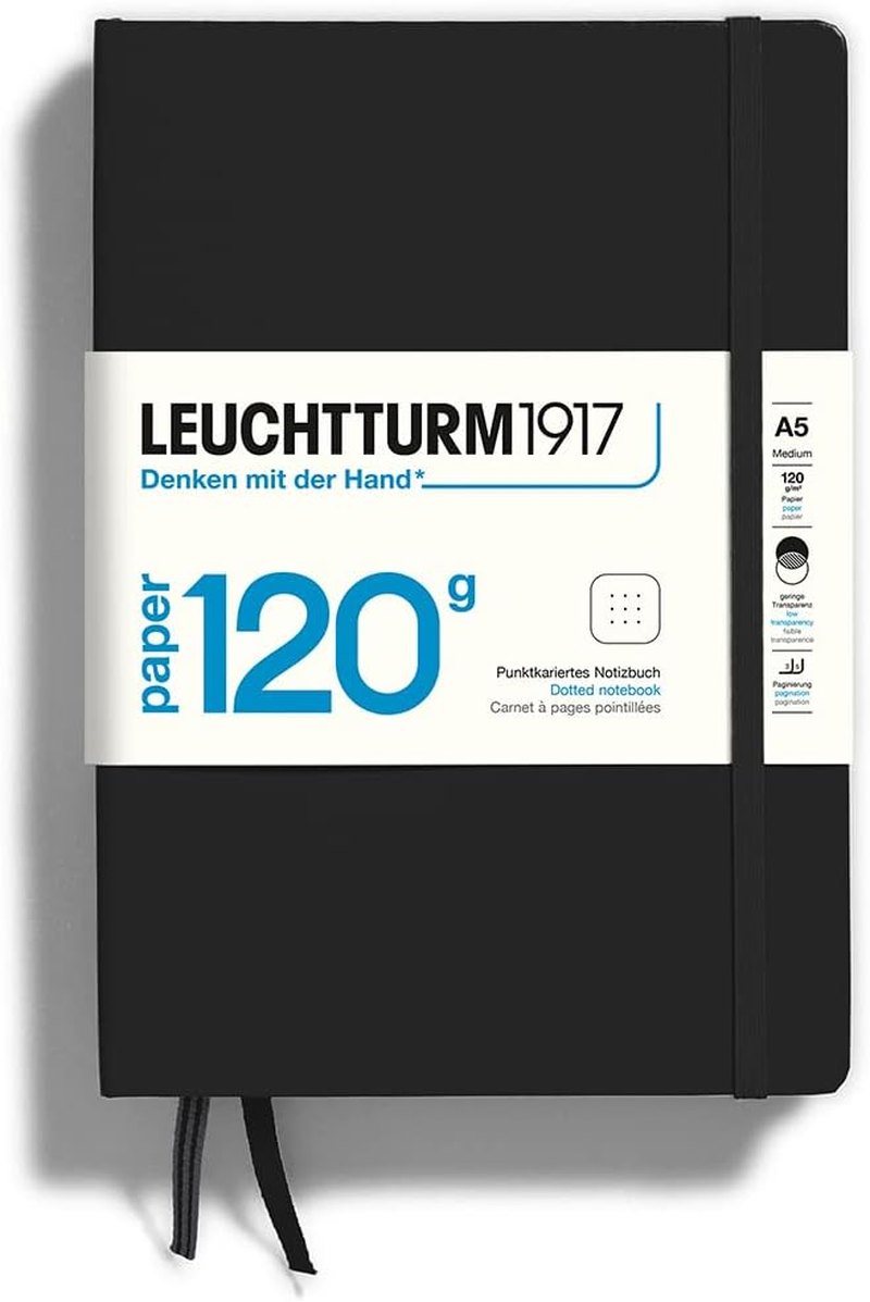 LEUCHTTURM1917 370338 Notebook Medium (A5) 120 G/M&sup2; Paper Edition, Hardcover, 203 Numbered Pages, Lilac, Dotted image number 2