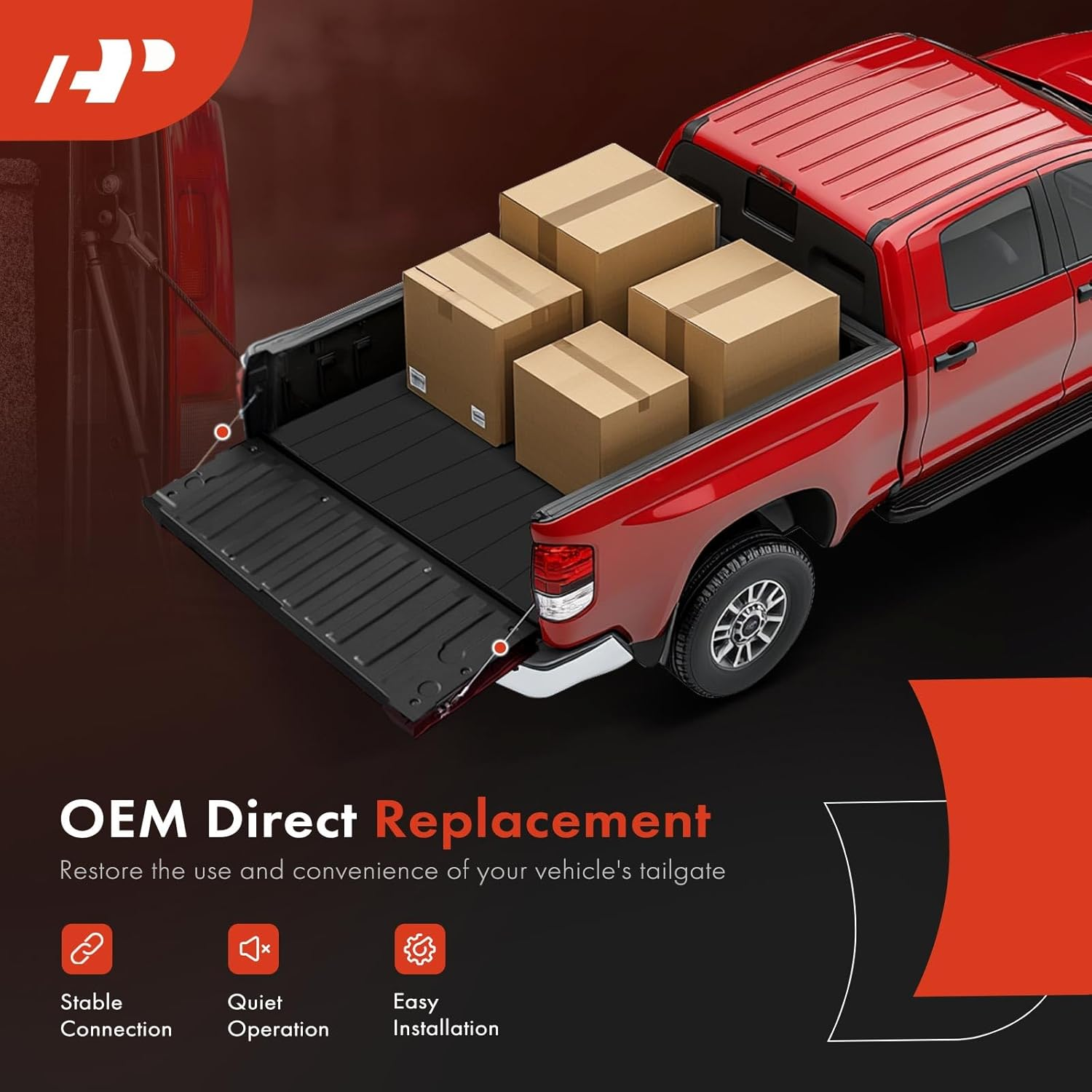 A-Premium Tailgate Support Cable Compatible with Chevrolet Blazer 1995-2005, S10 1994-2004 & GMC Jimmy 1995-2001, Sonoma 1994-2004 & Oldsmobile Bravada 1996-2004, 17-1/4 Inch, Rear Tailgate image number 2