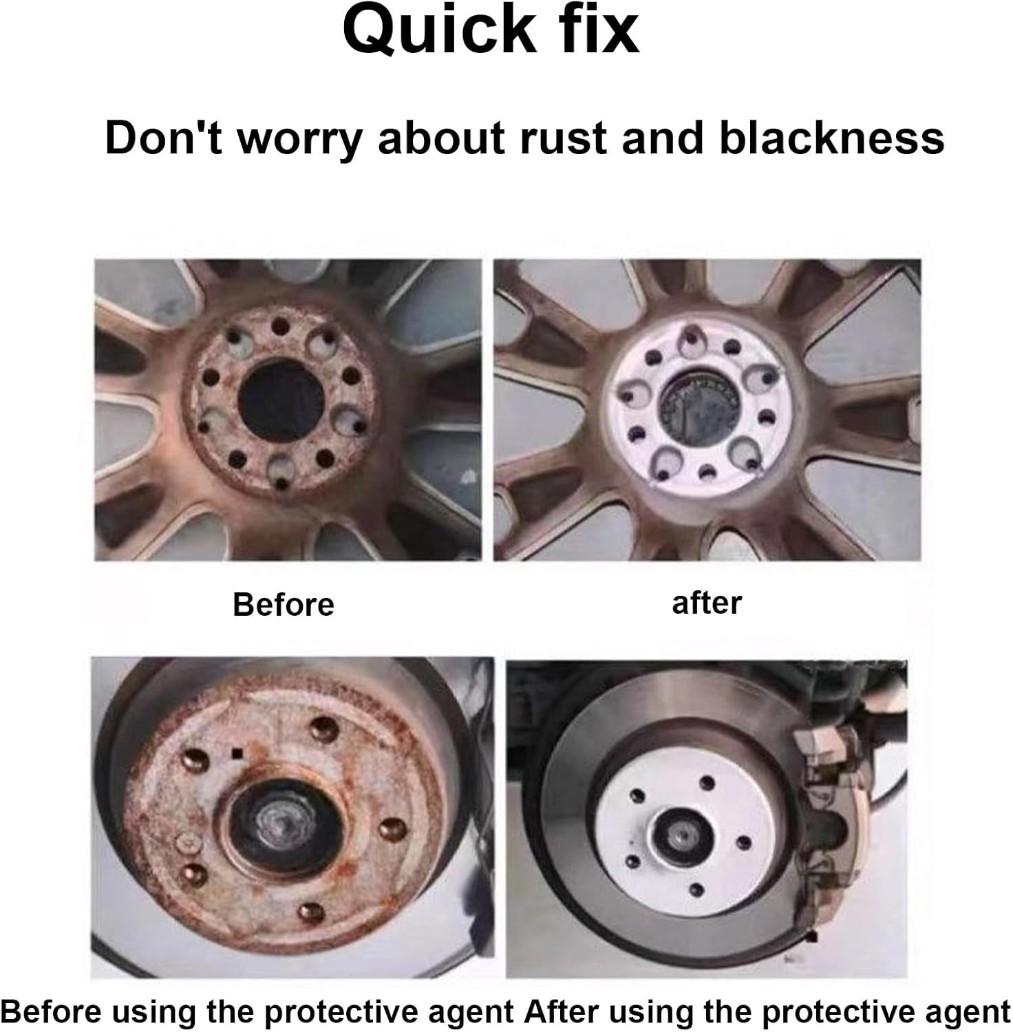 Wheel Cleaning Kit | Rust Cleaning Tool - Hub Rust Remover | for Automotive Car Wheel Rotor Brake Parts Rash Maintenance image number 2