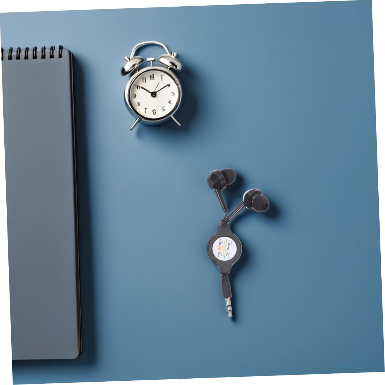 HEALSOPTHY 2Pcs Retractable Earbuds In-Ear Wired Earphones with Cable Noise Isolation Comfortable Gym Office Home image number 6