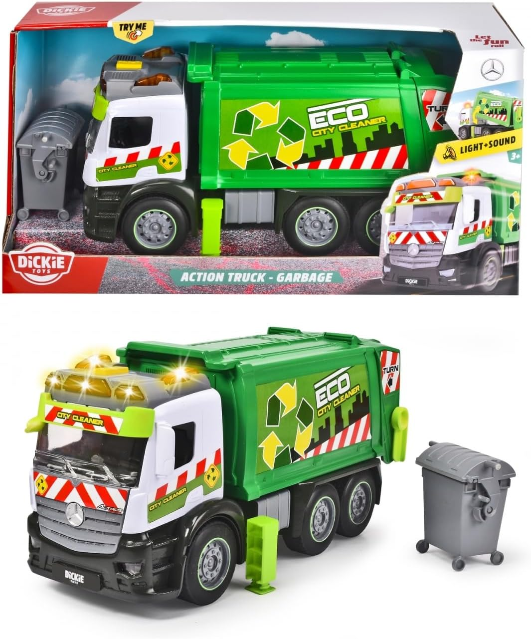Majorette 203745015 Action Truck - Recycling 26 Cm, One Size image number 2