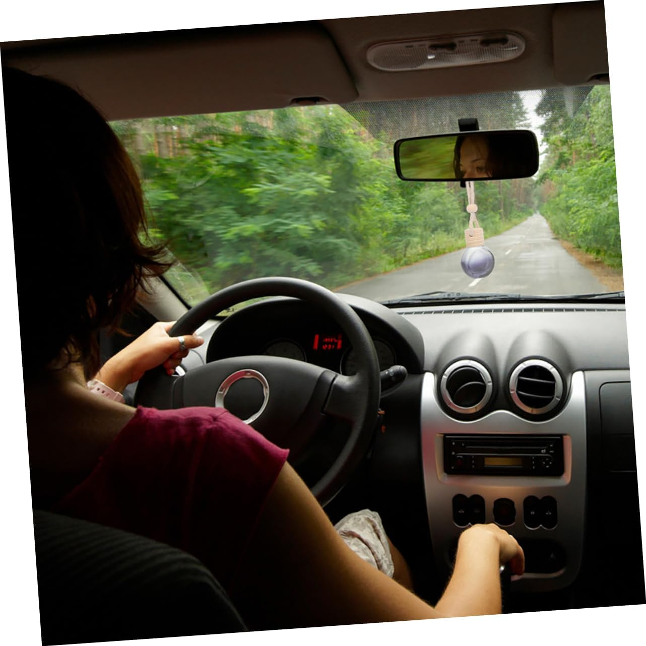 8Pcs Car Perfume Diffuser Car Hanging Perfume Bottles Essential Oil Diffuser Pendants Decor image number 2