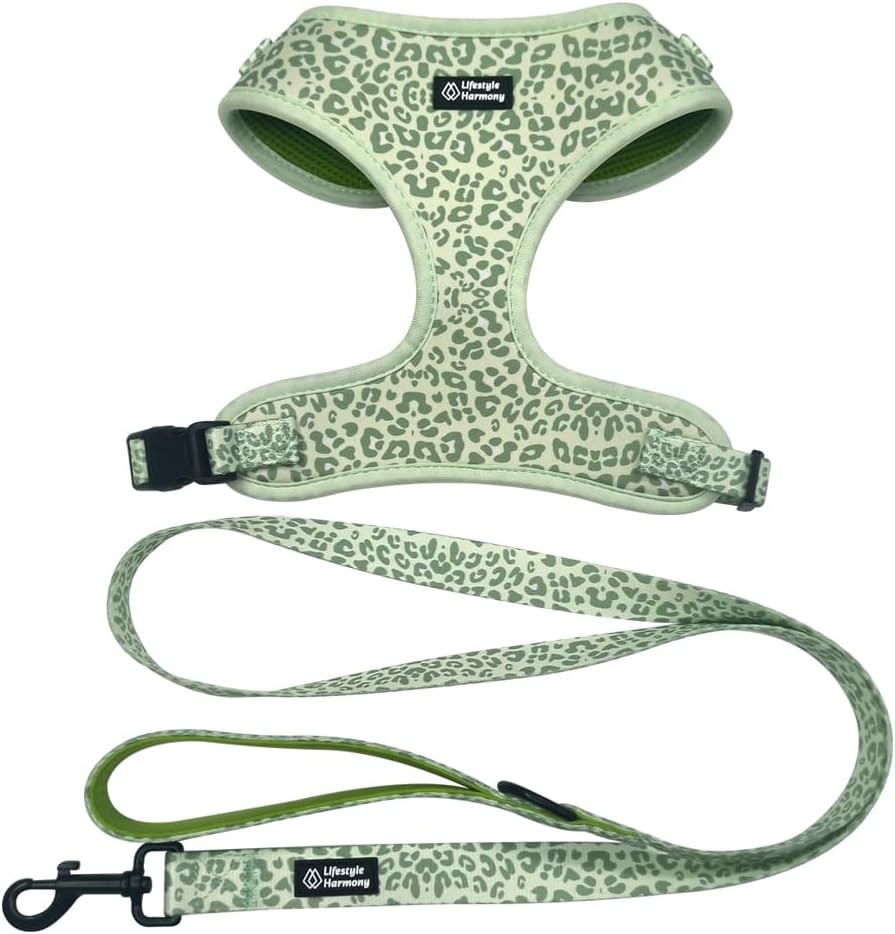 Adjustable Pet Harness and Leash Set&mdash;No-Pull, Lightweight, Breathable, Soft-Padded, Escape-Proof Comfortable for Puppies,Small Dogs,Cats,All Fur Animals. Leash for Easy Walks (Medium, Camouflage) image number 3