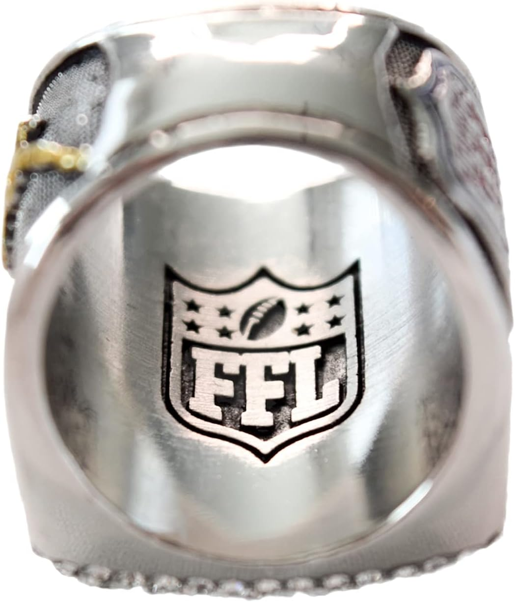 Spire Designs Fantasy Football Championship Ring - FFL Ring with Display Box image number 5
