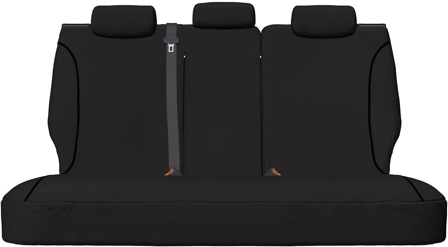 For Holden Trailblazer RG SUV 2016-2020 TRADIES Rear (Row 2) Black Canvas Seat Cover image number 6