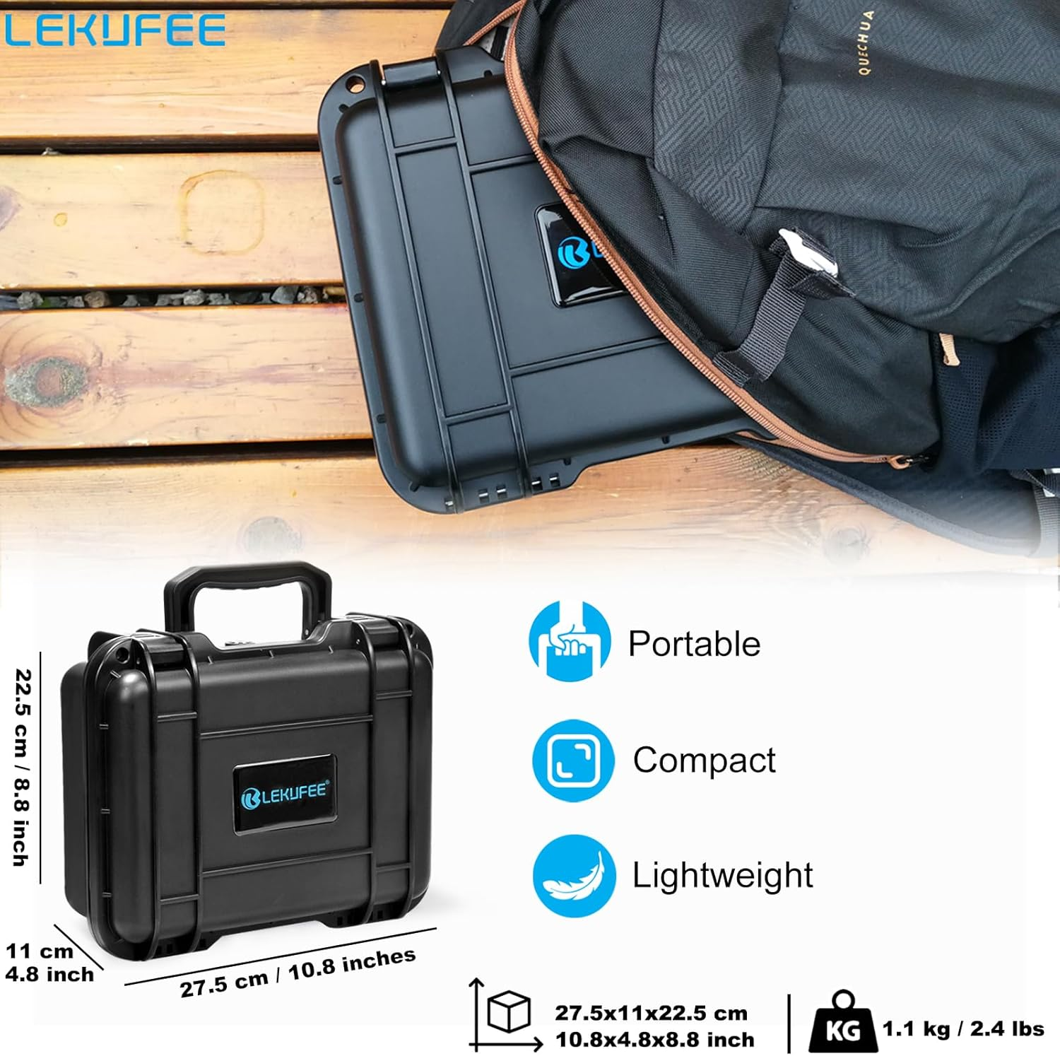 Waterproof Hard Case Compatible with Insta360 Ace Pro 2/Insta360 Ace Pro/Insta360 Ace/Action Camera/Vlogging Camera/Live Streaming and Accessories(Case Only) image number 5