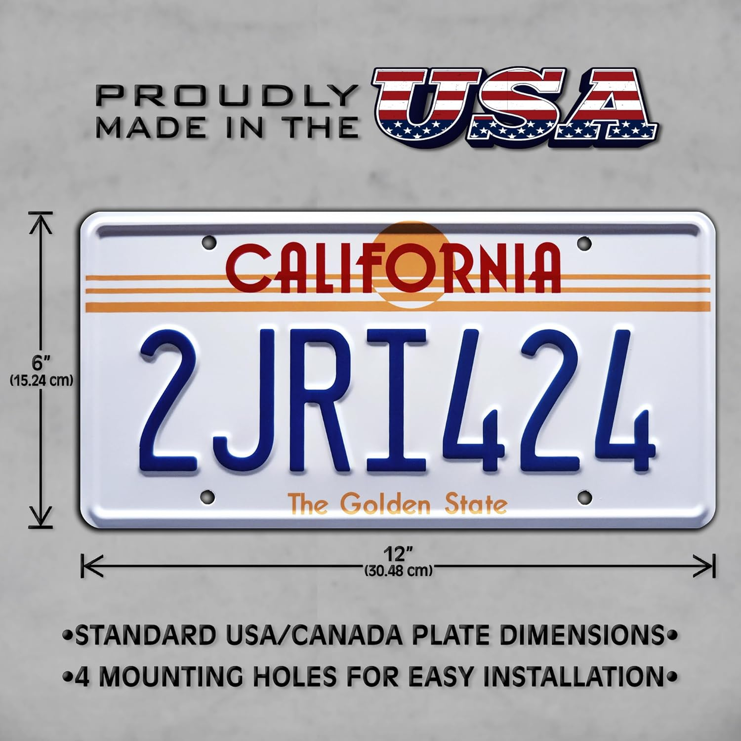 Fast and Furious | Toretto + 2JRI424 | Metal Stamped License Plates image number 3