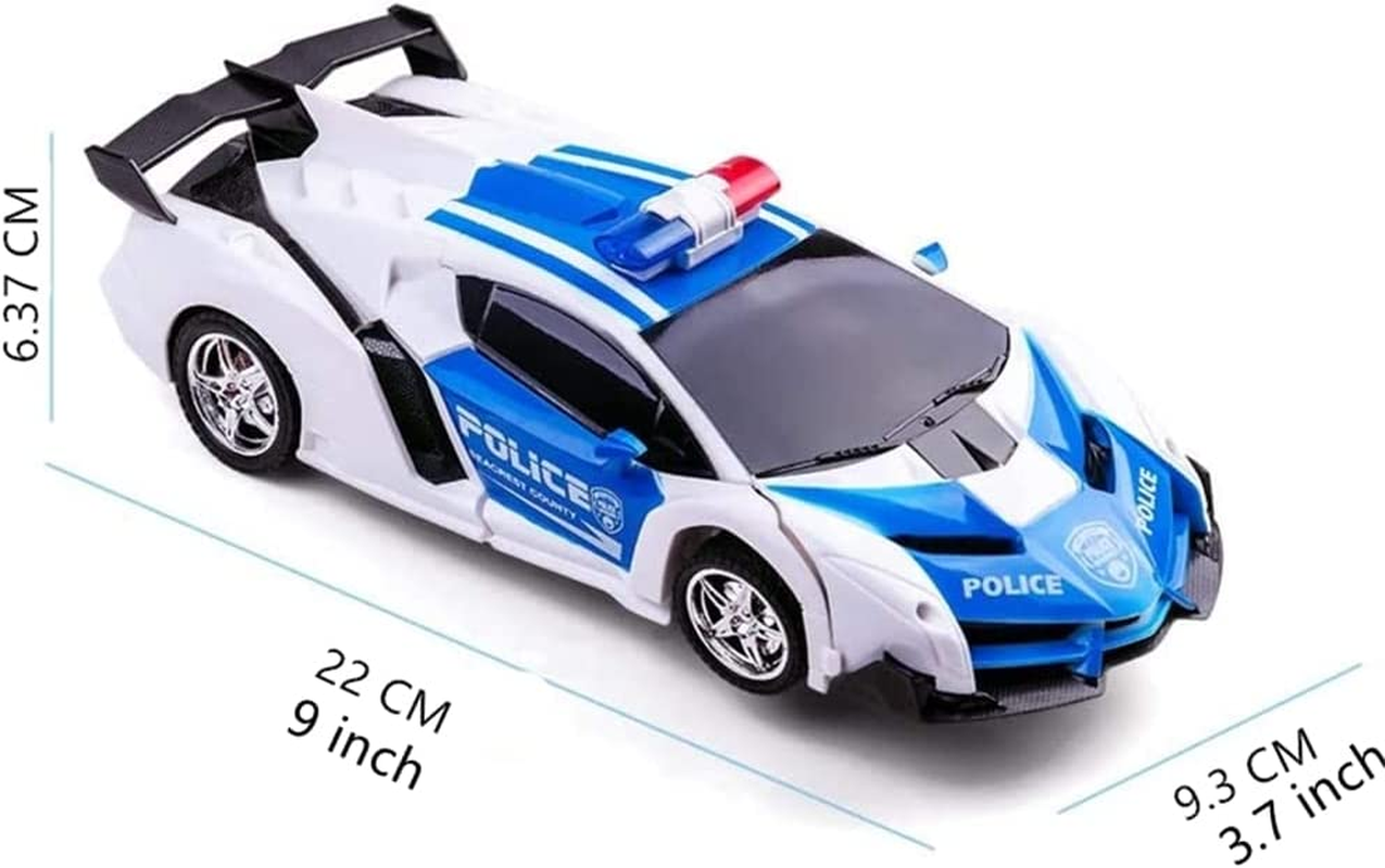 Remote Control Car Rc Cars Robot Toys 2 in 1 Design Transform Robot Toys for Kids with One-Button Deformation Christmas Birthday Gift (Blue) image number 5