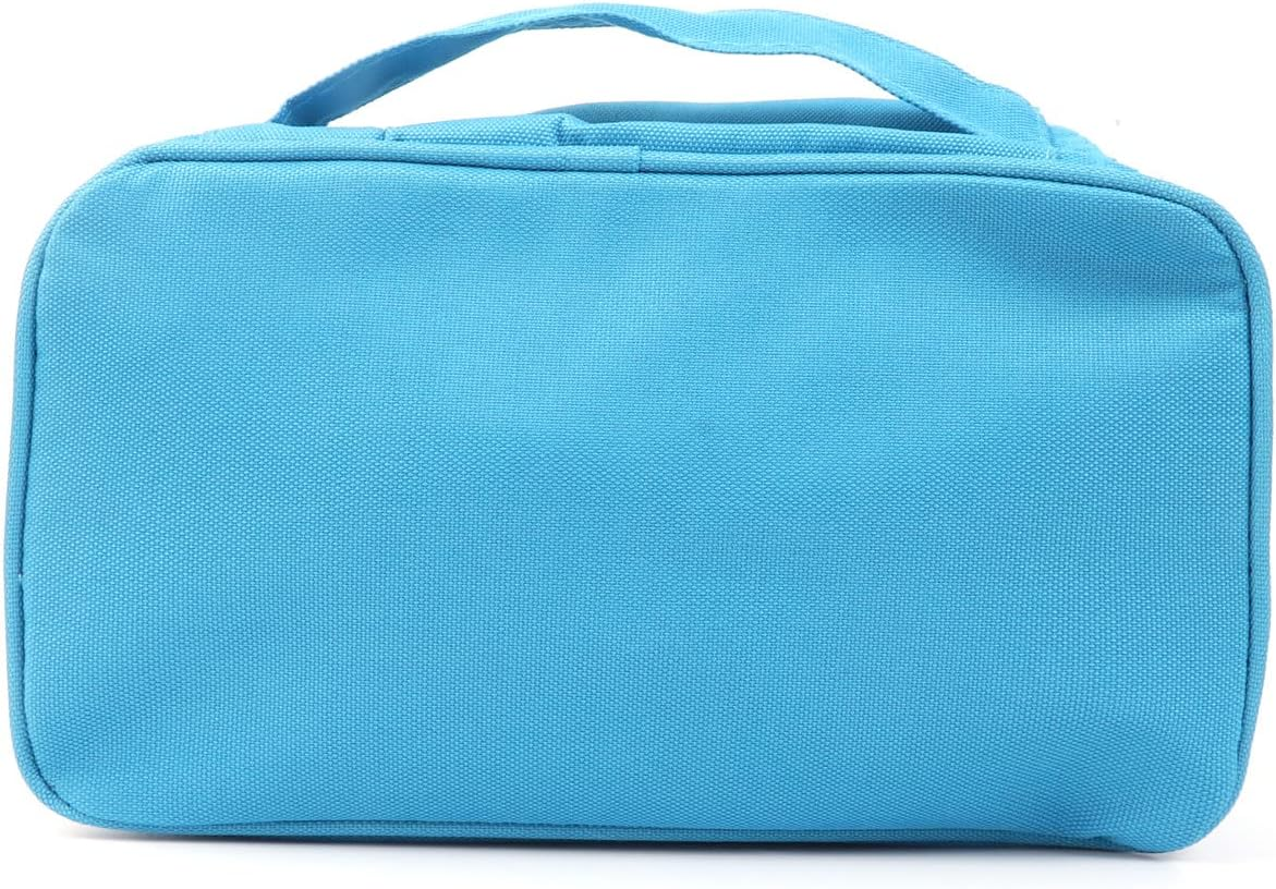 First Aid Pouch Empty, Red First Aid Bag First Aid Pouch Medical Bags for Home Emergency Travel Camping Hiking Outdoors First Responder (Blue Embroidery Bb) image number 1