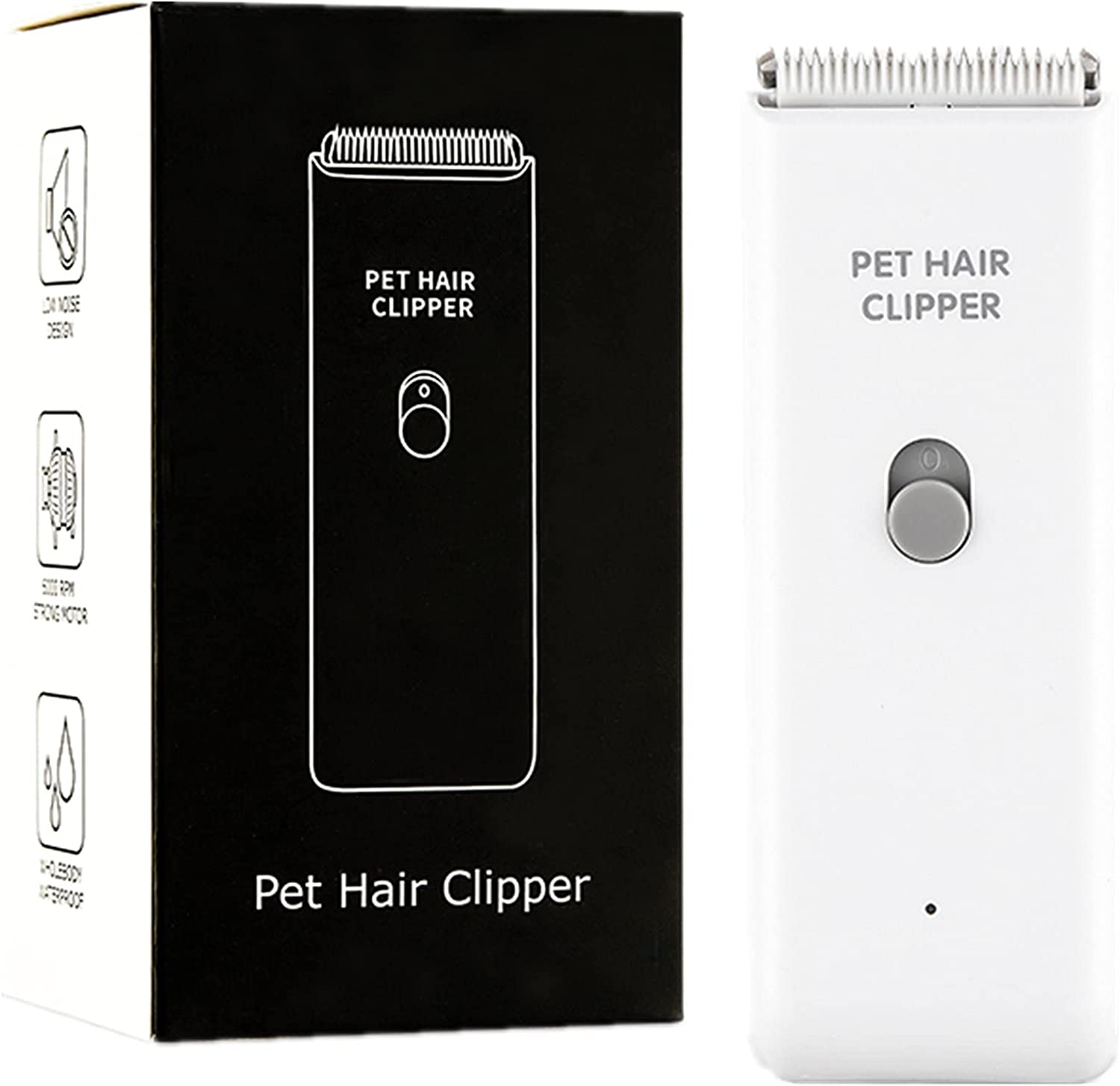 Dog Cat Home Hair Waterproof Clipper Portable Electric USB Rechargeable Pet Grooming Tools Low Noise Shaver Cordless Trimmer for Small and Large Pets image number 3
