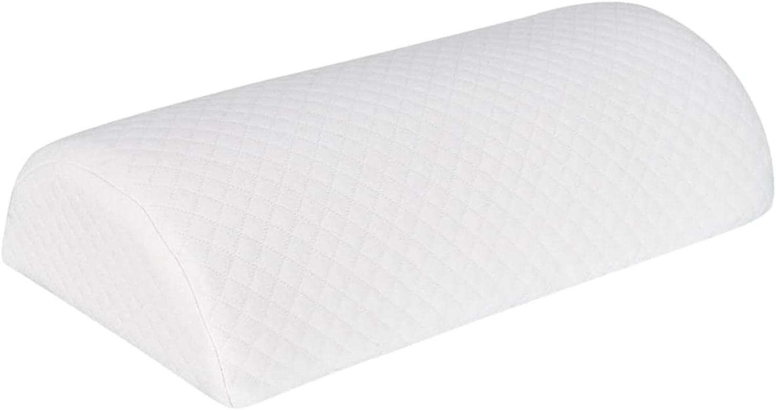 KICHOUSE Memory Leg Pillow Leg Rest Cushion for Knees and Thighs White Cotton Pillow for Bed image number 5