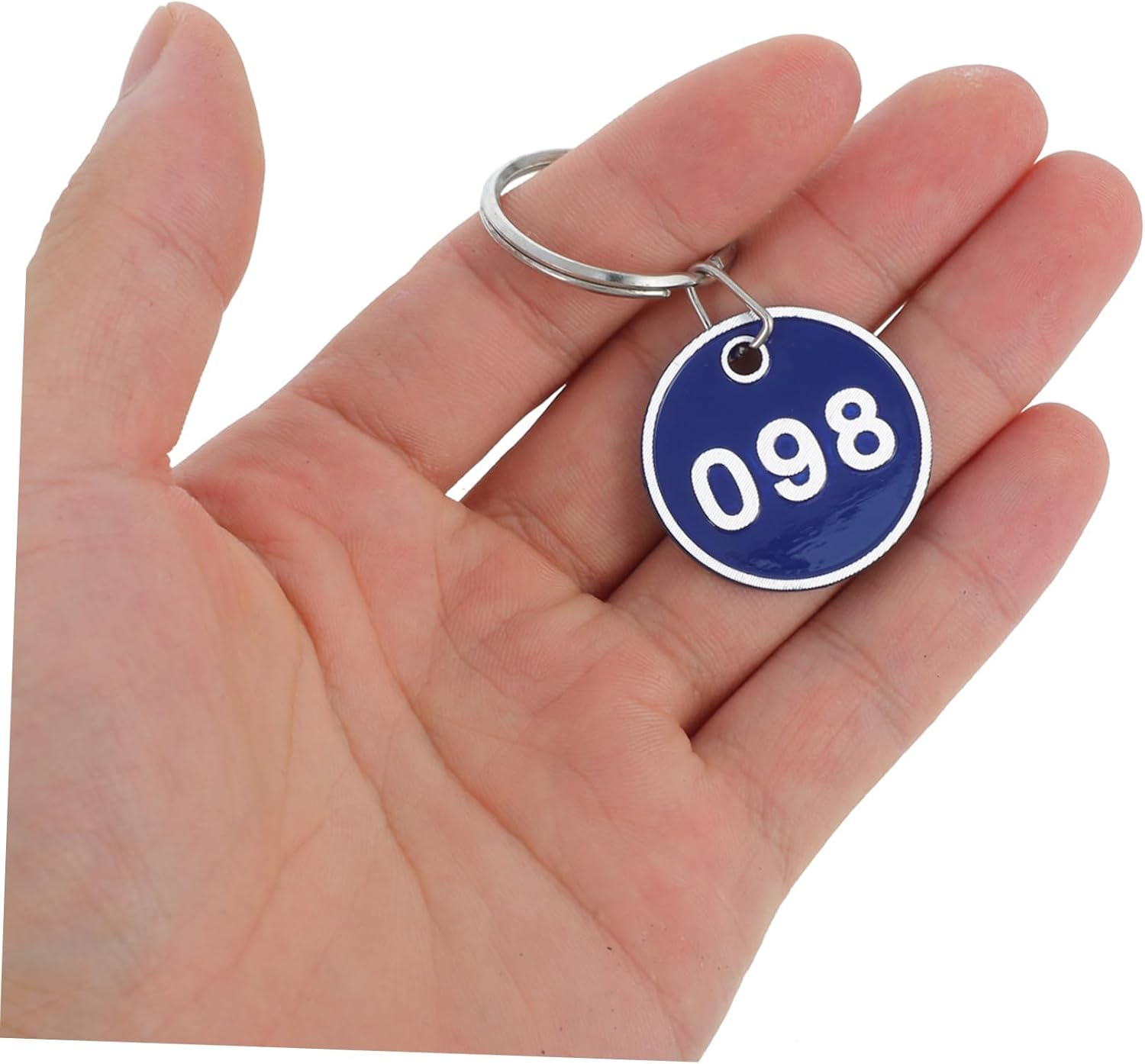 Veemoon 100Pcs Key Tags Aluminum Alloy Luggage Identification Tags for Sauna Hotel Dormitory Travel Bags image number 6