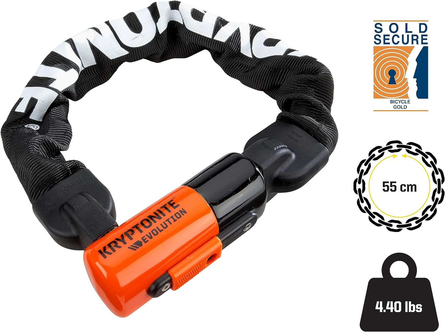 Kryptonite Evolution Mini Integrated 10Mm Chain Bicycle Lock image number 2