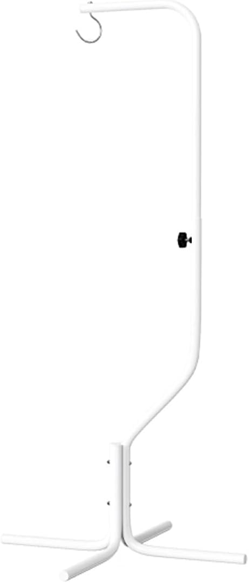 AIMALL Adjustable Birdcage Stand, Four-Legged Telescopic Metal Bracket, 29.52 X 66.92 Inch, 360&deg; Rotating Hook, Black or White, Sturdy and Stable Design