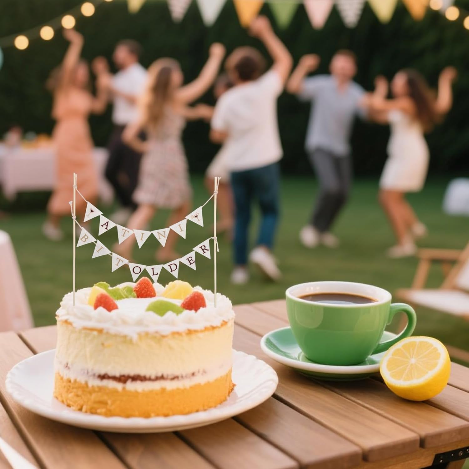 Lasuroa a Tiny Bit Older Cake Topper, Espresso Martini Cake Decorations for Birthday Bachelorette Bridal Shower & Tiny Bar Themed Party Supplies image number 3