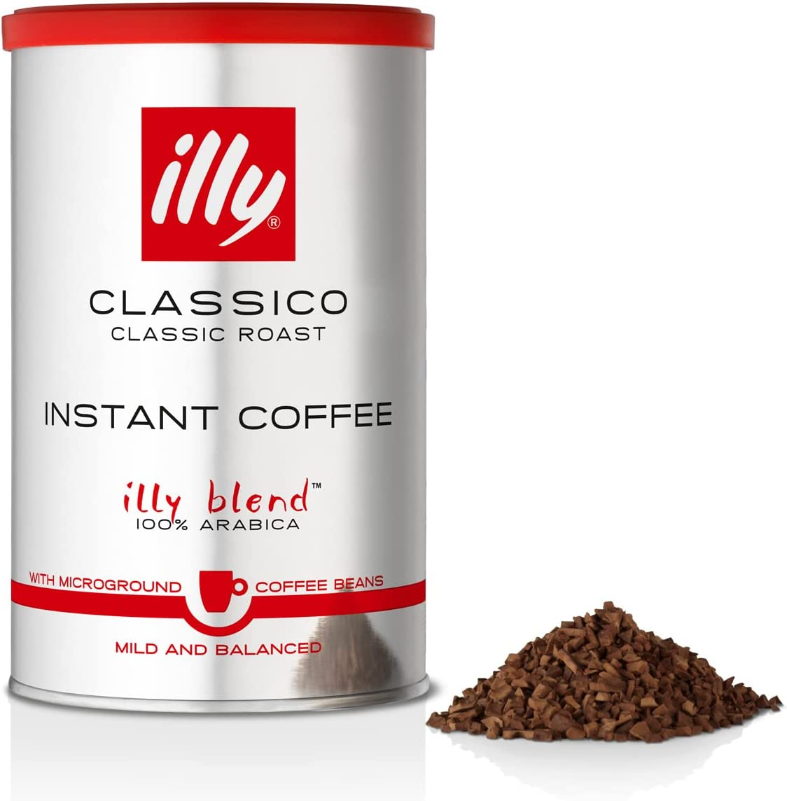 Illy Classico Instant Coffee, Medium Roast, 100% Arabica Beans, Bulk Pack of 6 X 95G - Premium for Espresso & Machine, Ethically Sourced image number 2
