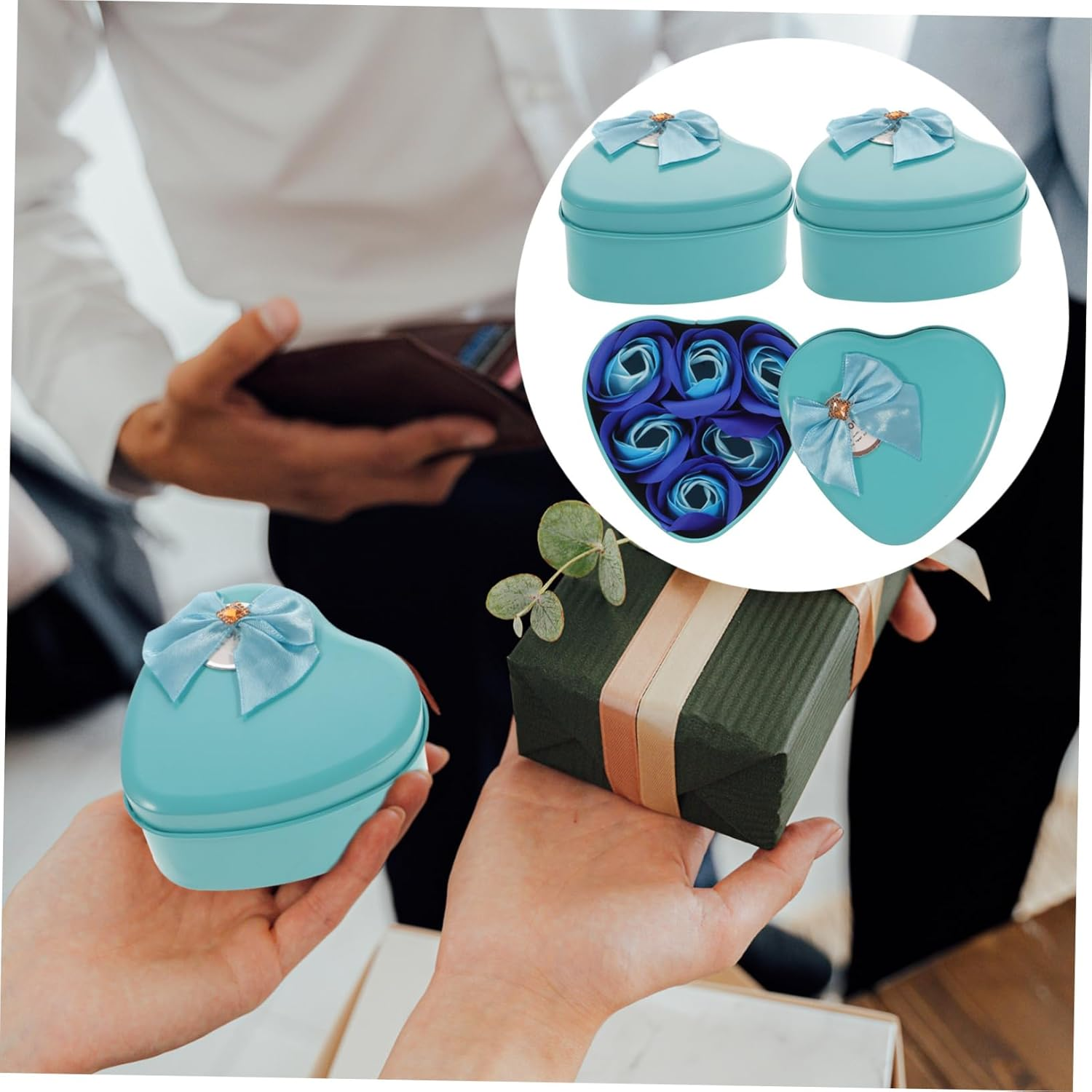 Amosfun Flower Soap Rose Petal Creative Present Set Soaps Mother'S Day Presents image number 1