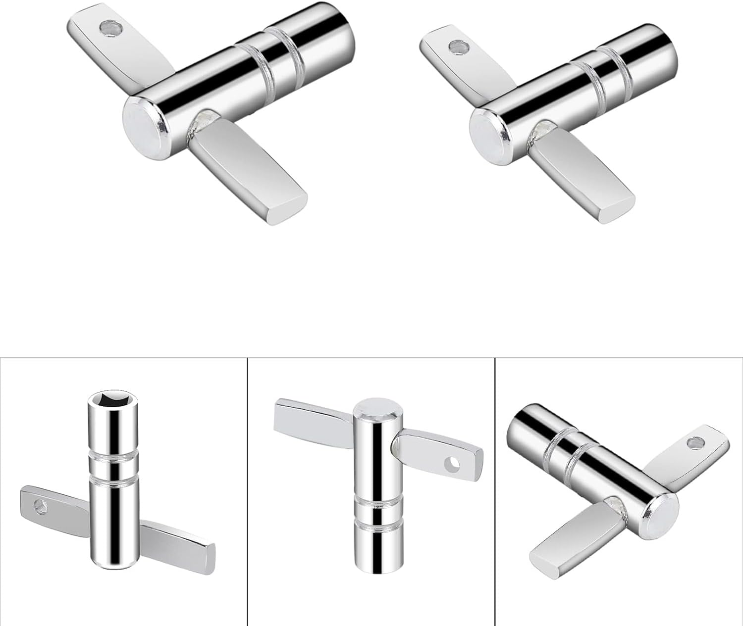 YKHNIS Drum Keys, 4-Pack Drum Tuning Key with Continuous Standard Motion Speed Key,Metal Drum Keys Tuner, Drum Set Hardware Key Tool image number 4