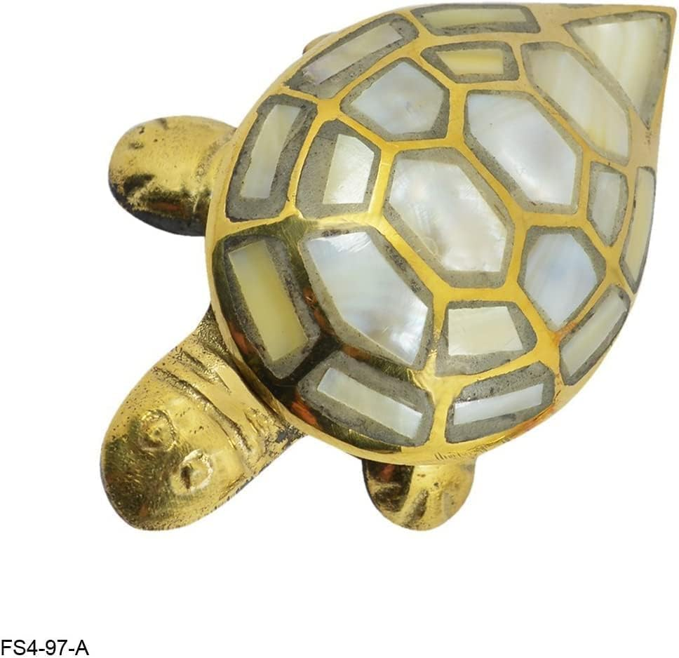 OMG Deals Feng Shui Wish Fulfilling Brass Turtle Tortoise with Secret Wish Compartment Insence Cone (10 Cm Brass Tortoise) image number 3
