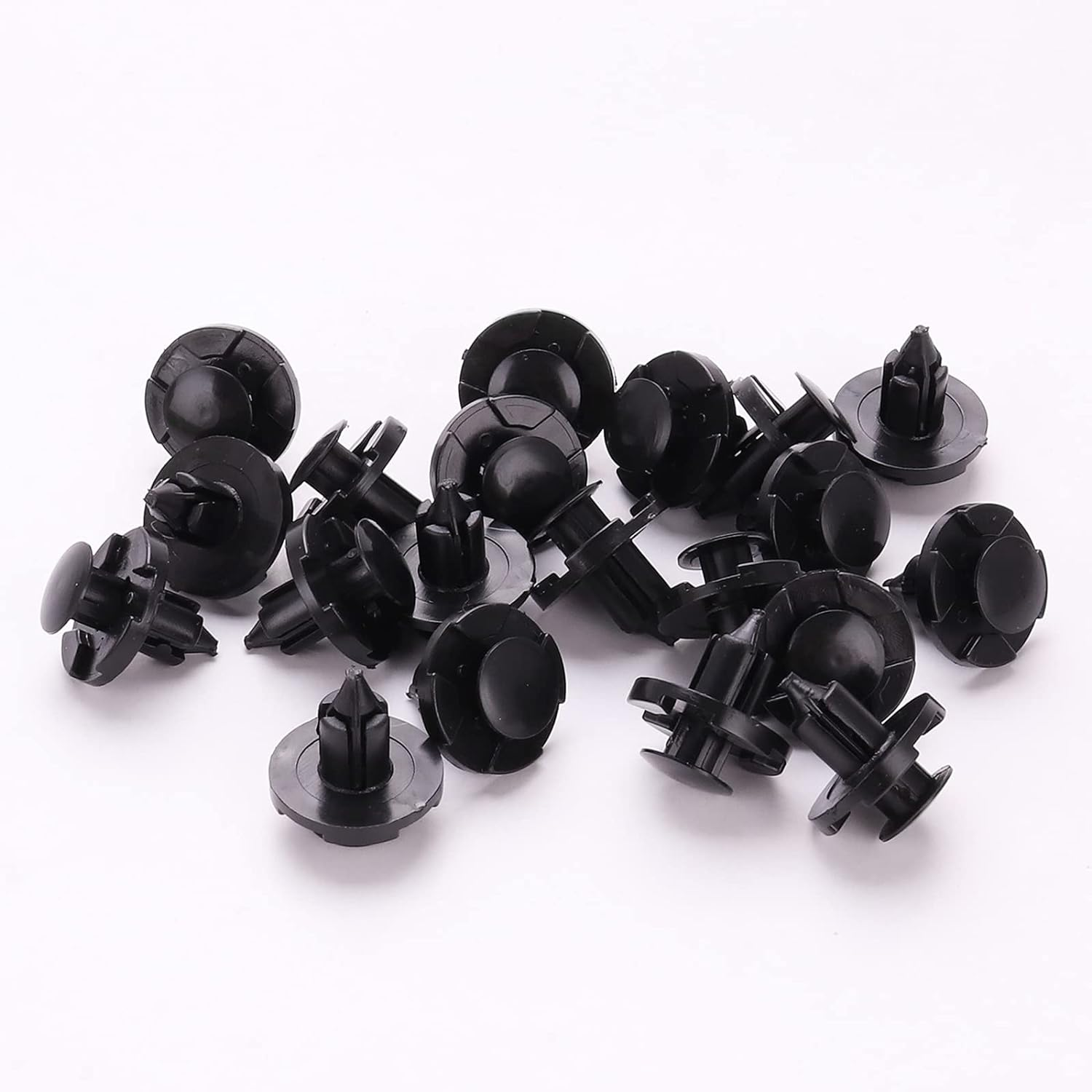 Kinstecks 100PCS Fender Clips Nylon Push-Type Bumper Fender Trim Panel Clips Fastener Rivet Retainer Clips for Nissan Infiniti 01553-09321 image number 3