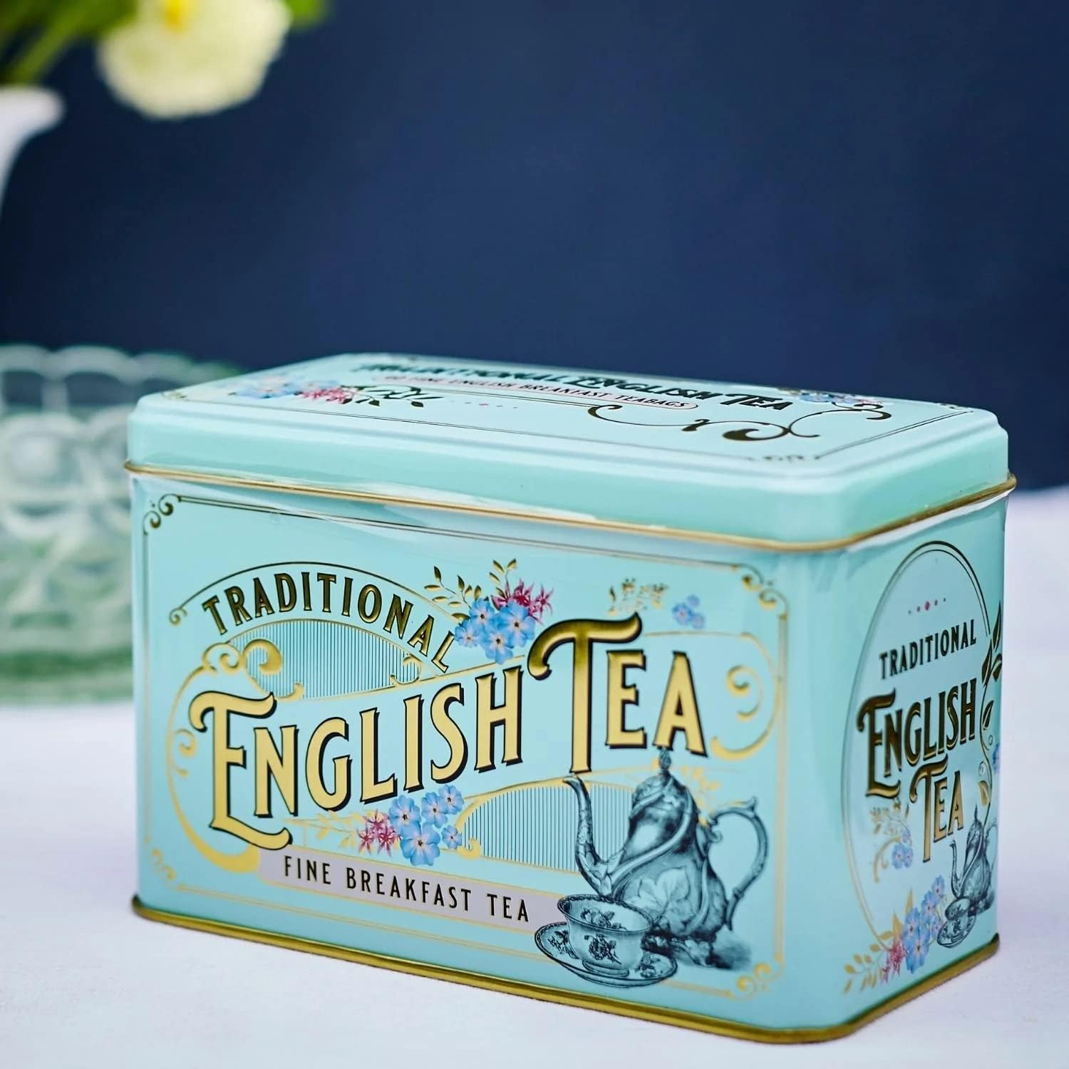 New English Teas Vintage Victorian Tea Tin with 40 English Breakfast Teabags image number 5