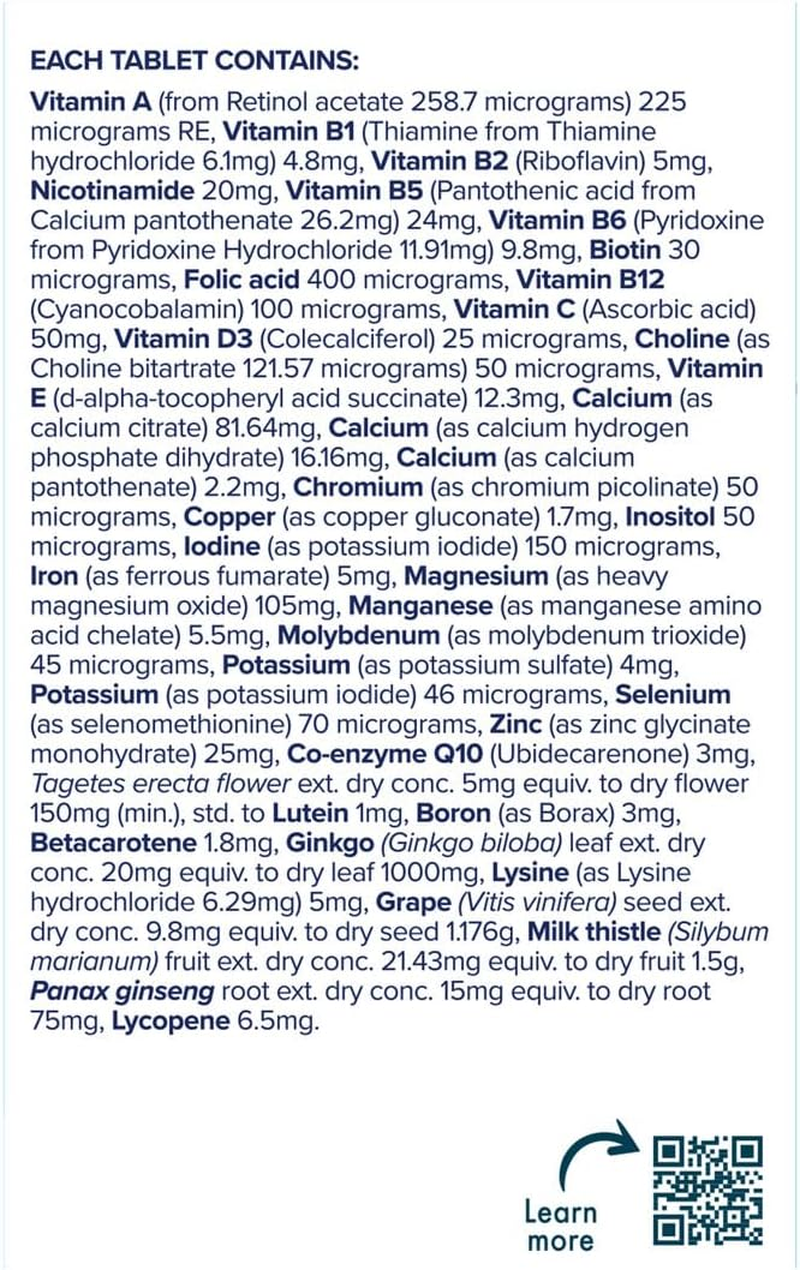 Nature'S Way Men'S Lifespan 45 plus Healthy Ageing Multivitamin 60 Tablets