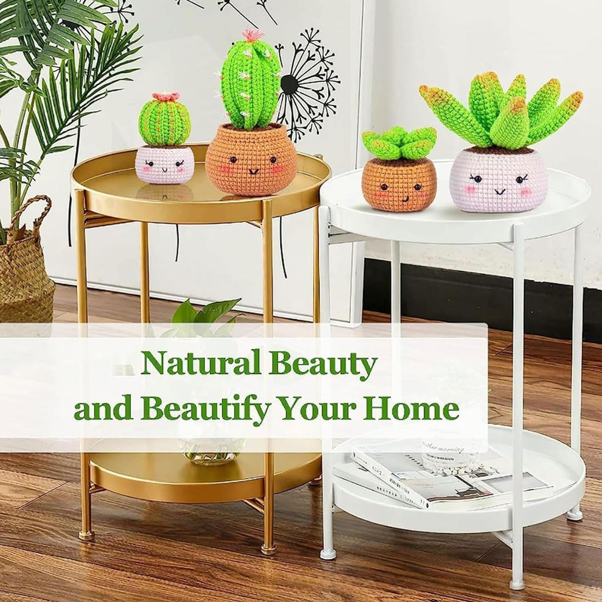 Crochet Kit for Beginners, Beginner Crochet Starter Kit with Step-By-Step Video Tutorials, Beginner Crochet Kit for Adults Kids, Knitting Kit for Beginners, Cactus image number 5