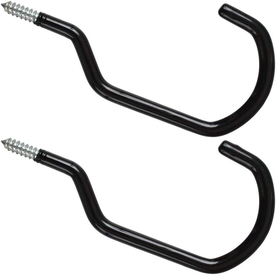 Cozihom 8 Inches Extra Large Mountain Bike Storage Hook Set, Heavy Duty Garage Hook Set Pack of 2