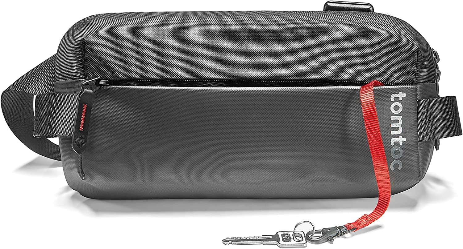 Tomtoc Compact EDC Sling Bag, Minimalist Chest Shoulder Crossbody Sling Backpack for Men and Women, Lightweight Everyday Carry Bag for Tactical, Travel, Work, Gym, Sport