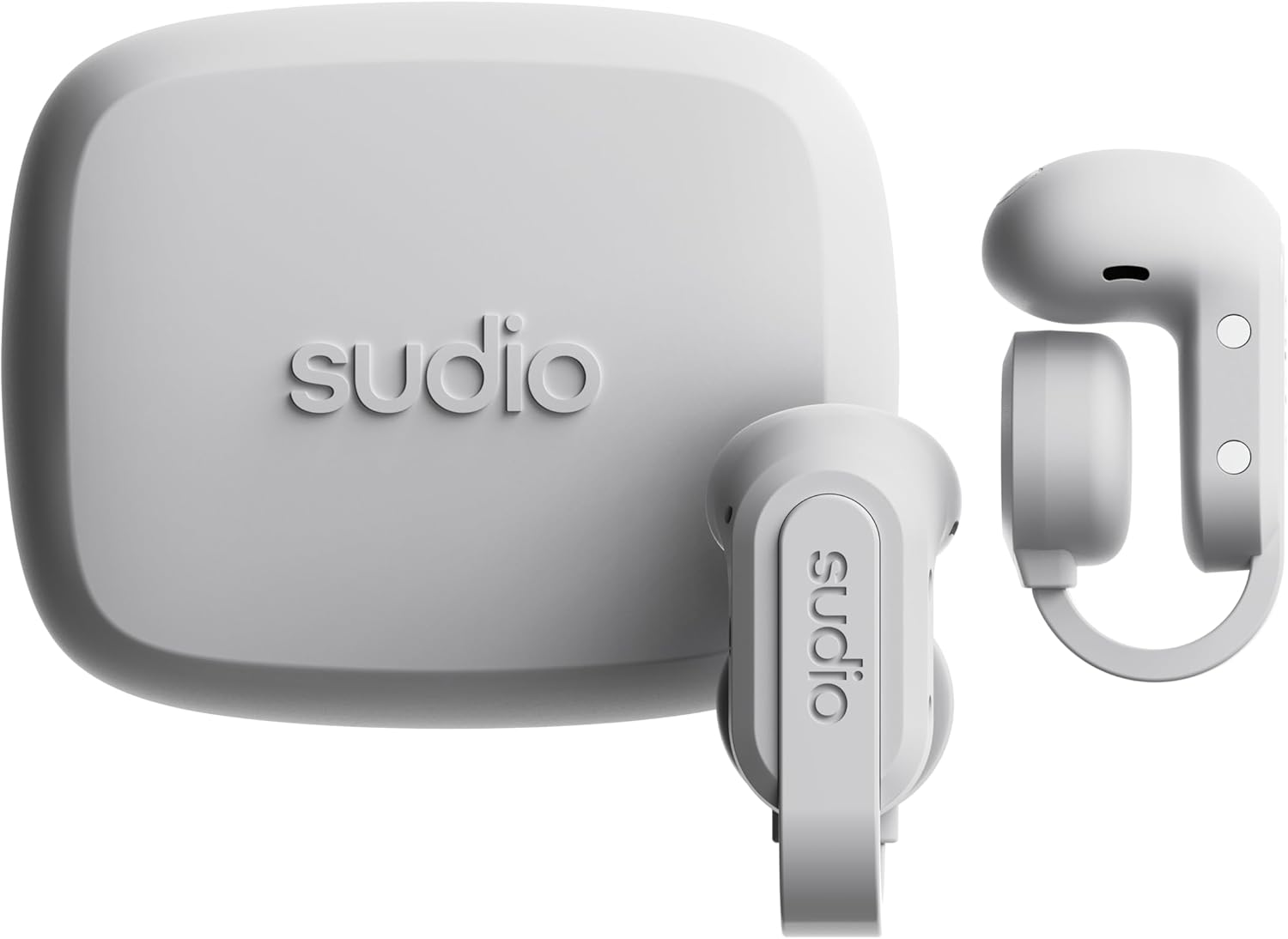 Sudio B3 Snow White - the Open-Air Ear Clip Made from Recycled Plastic. Open Headphones, Bone Sound Technology, Bluetooth 5.4, IPX4 Waterproof, Long Playing Time of 24 Hours Total image number 4