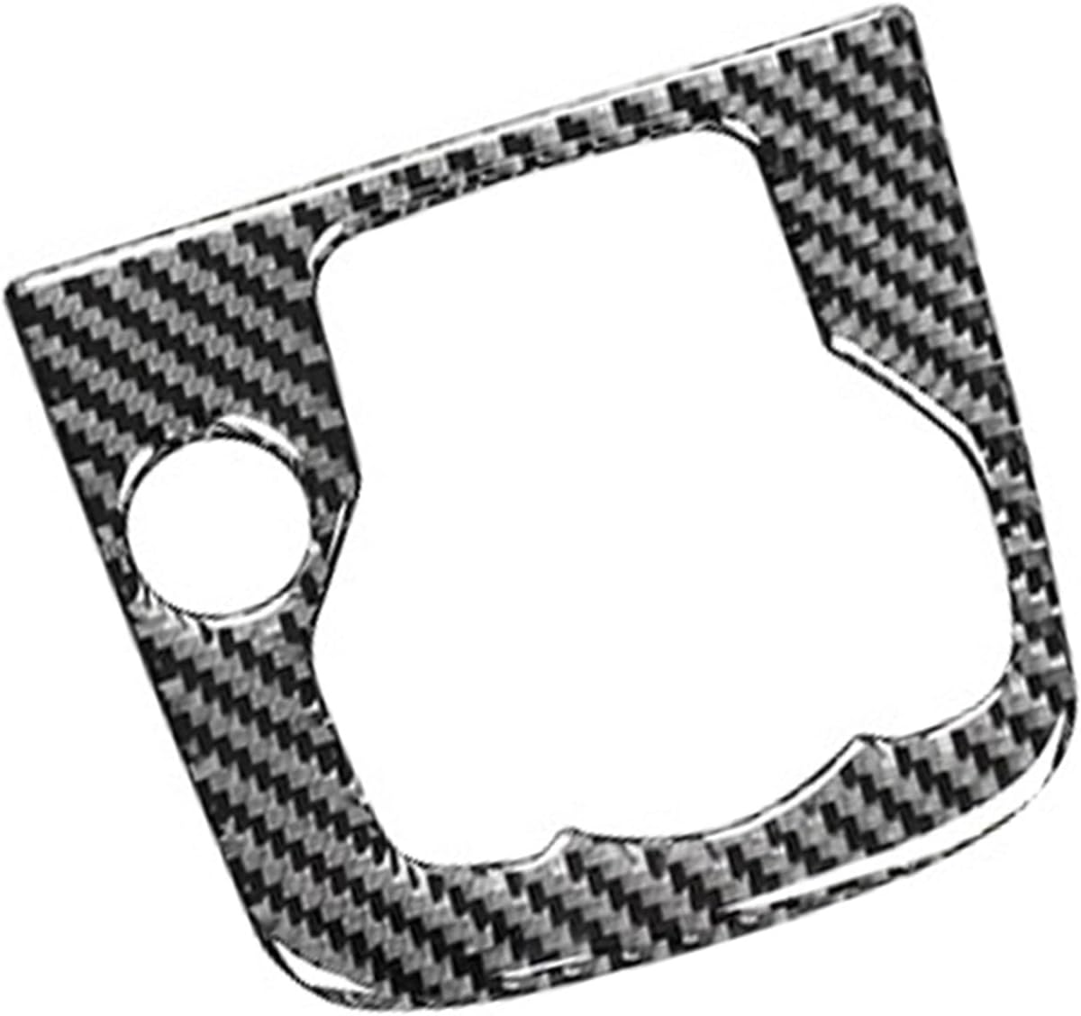 XIRONT Carbon Fiber Car Gear Head Shift Knob Panel Cover Trim Sticker, for Mazda, for 3 Axela 2014 2015 2016 2017 Accessories (RHD) Gear Shift Trim image number 3