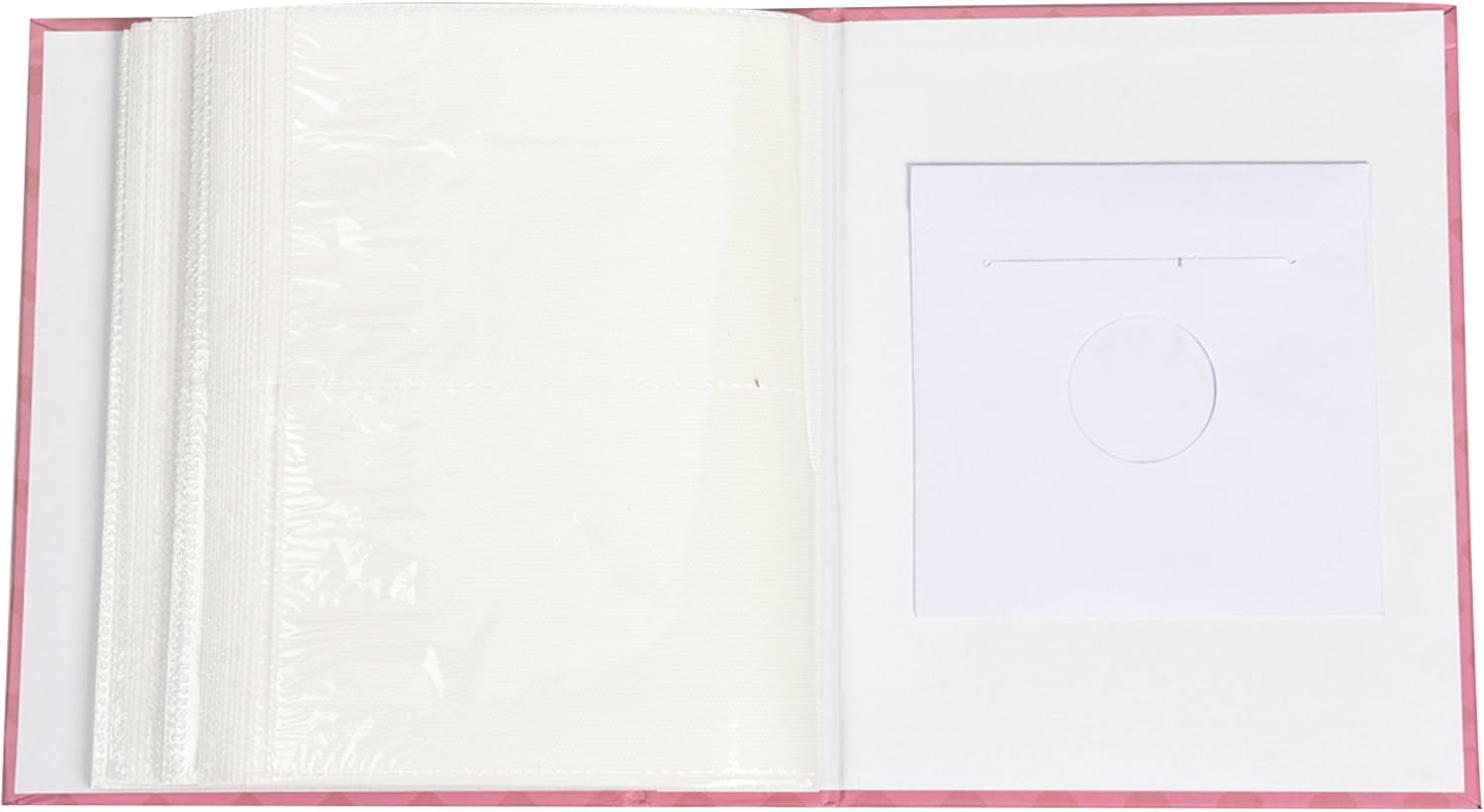 Arpan Fashion Design 200 Holds Photo Album for 4"X6" Photo with Window CD/DVD Pocket Pink Butterfly - Black Floral image number 4