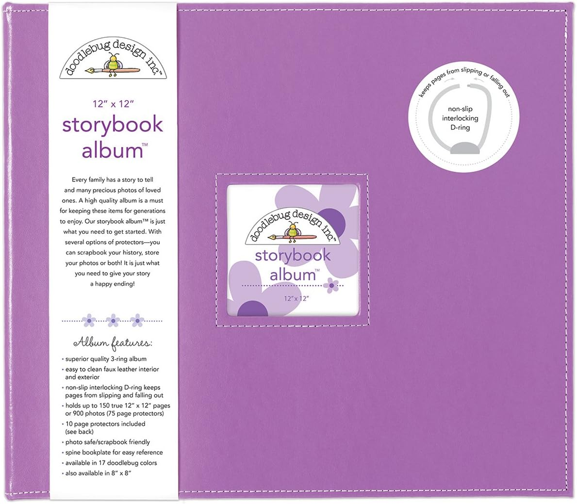 Doodlebug 5723 Storybook Album 12"X12"-Lilac