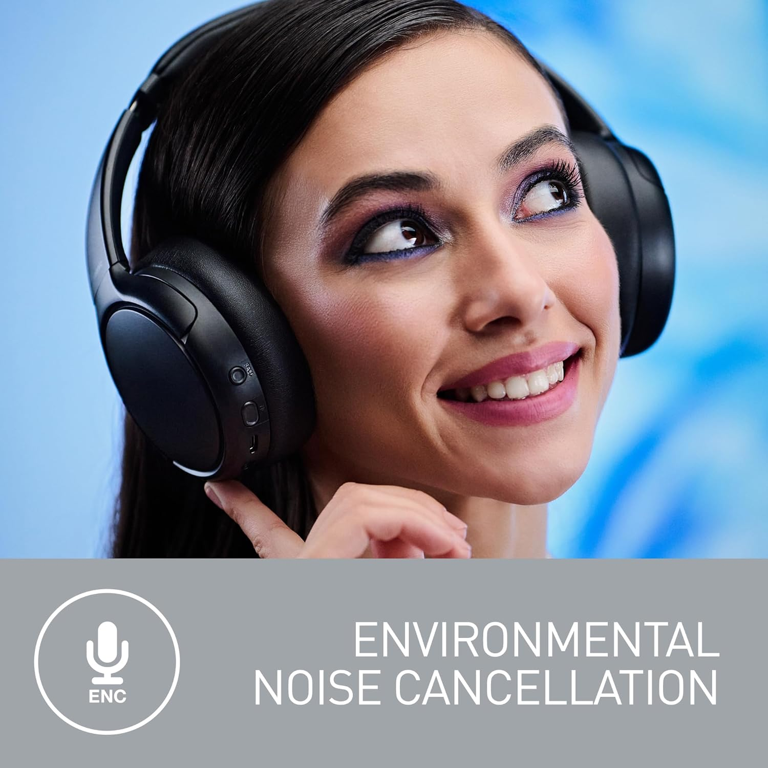 Panasonic Wireless Stereo Noise Cancelling Headphones with 65 Hours Battery Life & XBS, Black (RB-M600BE-K) image number 2