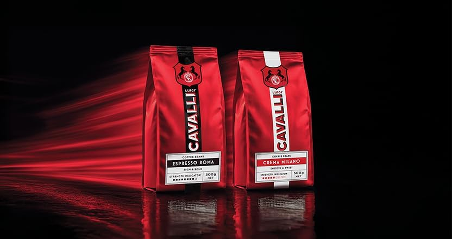 LUIGI CAVALLI Crema Milano Smooth and Sweet Espresso Coffee Beans 500G image number 3