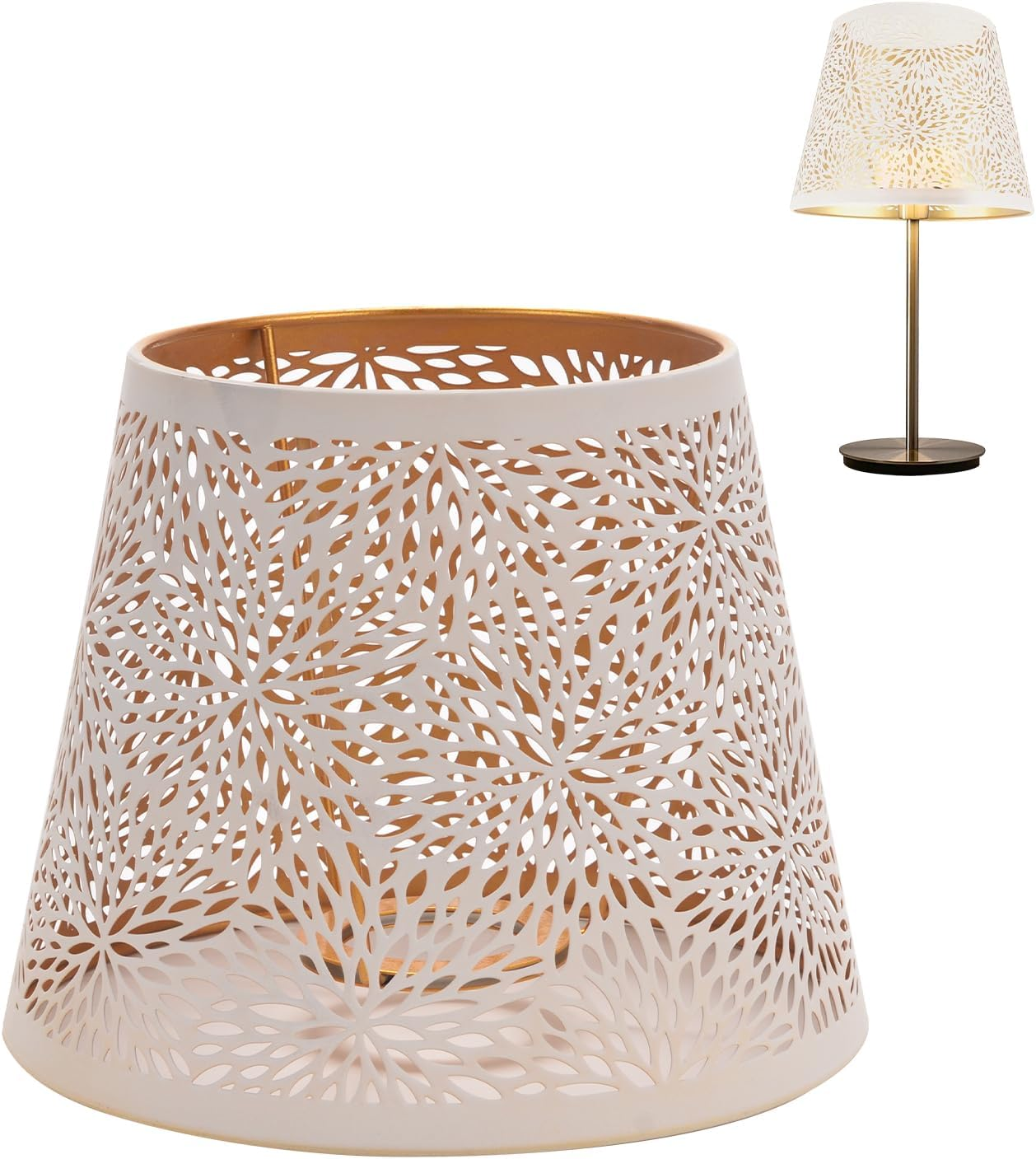 Lampshades for Table Lamp, Lampshade Floor Lamp, Iron Art, Hollow Design, Shade Chandelier, E26, E27, Protective Cover for Ceiling Light, Pendant Light, Natural Wall Light, Decoration