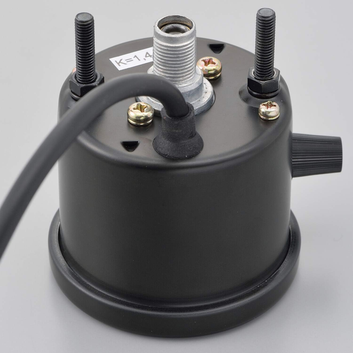 Daytona 15626 Motorbike Mechanical Speedometer, Black Body/Black Panel/White LED, Diameter 2.3 Inches (60 Mm), 140 Km/H Display, Indicator Included image number 5