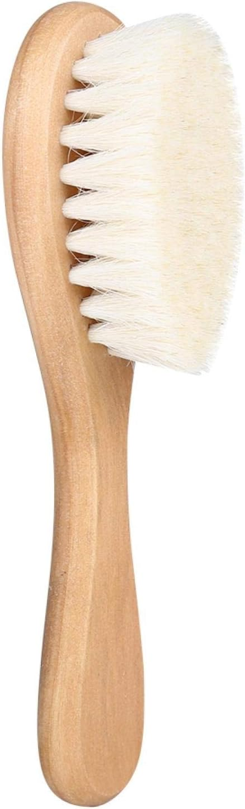 Infant Hair Brush, Comfortable Wood Ergonomic Wonderful Baby Brush, Colleagues Outdoor Relatives Relaxing Home Trips Parents for Relaxing Children Friends image number 3