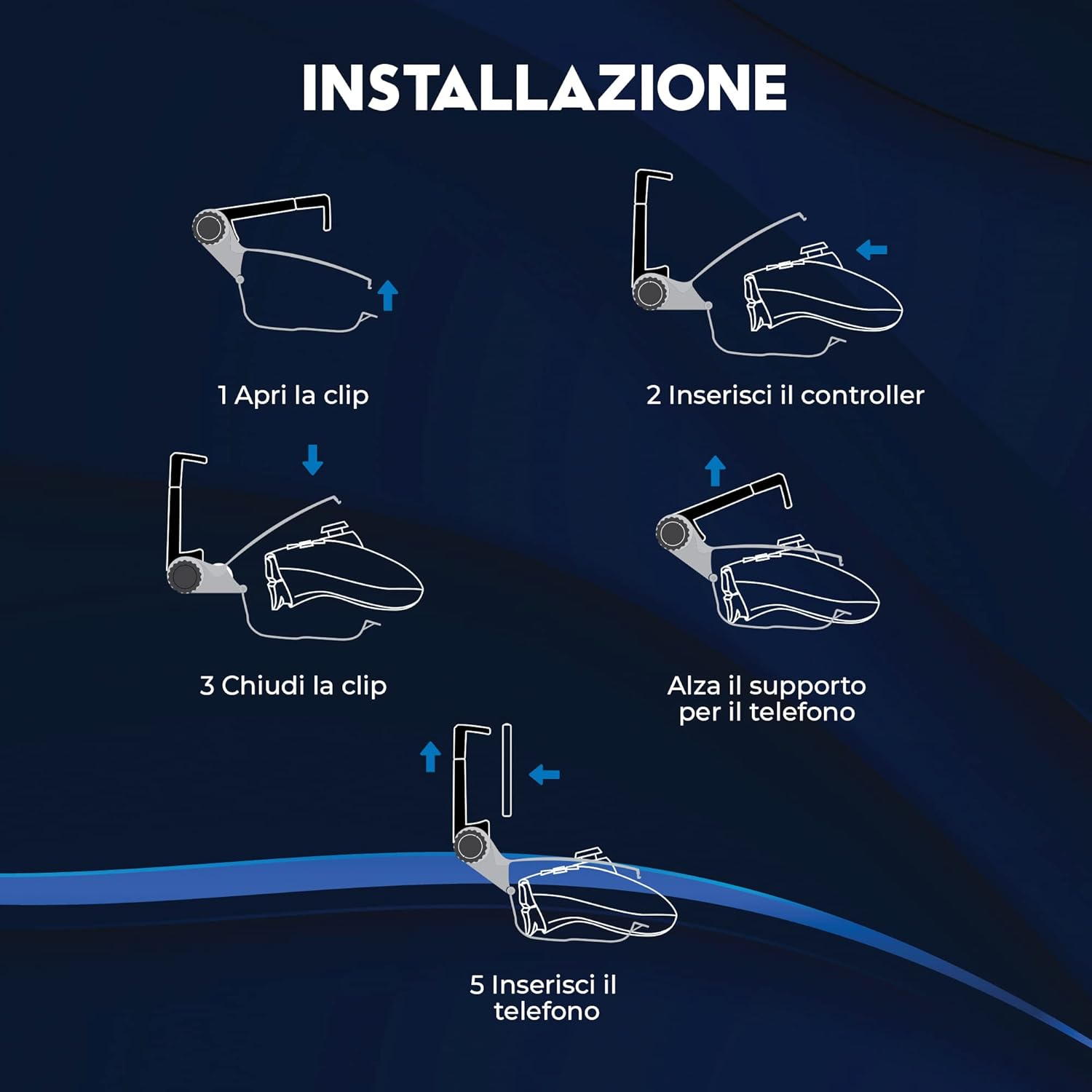 DR1TECH Gamegripx+ Controller Handyhalterung F&uuml;r XBOX One X/S, Series X/S Kompatibel Mit Iphone/Android Smartphones - Telefonhalterung F&uuml;r Joystick [Controller NICHT Enthalten image number 4