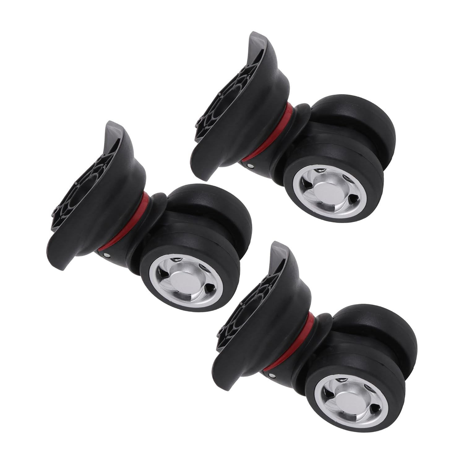 RDEXP 3 X Swivel Luggage Wheels Suitcase Replacement Repair Wheel 3.58 Inch Right W055 image number 3