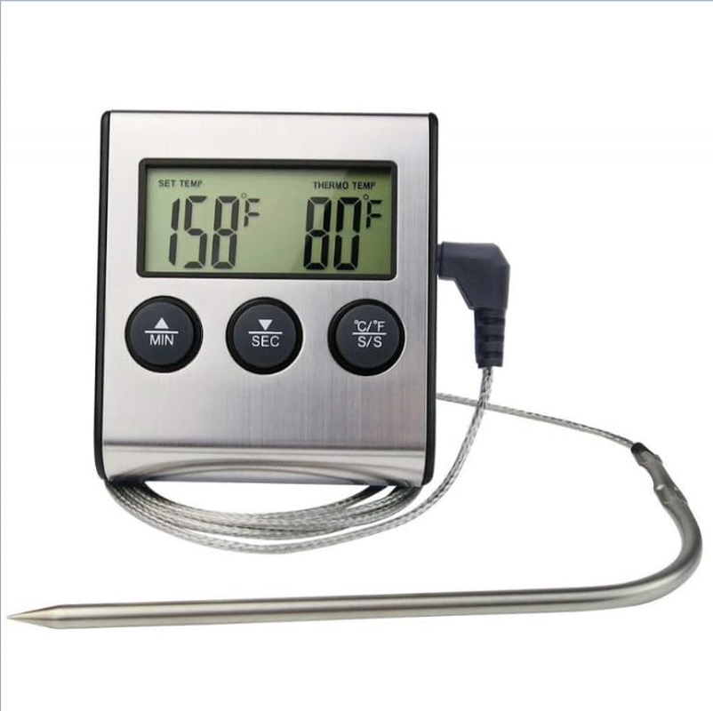 ZONADA Versatile Digital Cooking Thermometer with Probe,Timer and LCD Display image number 6