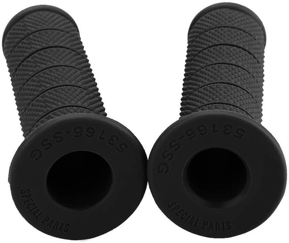 Motorcycle Grips, Motocross Grips Handlebar Grips Universal 2Pcs 22Mm Vintage Motorcycle Handlebar Grips Diagonal Handle Bar Ends for Motocross ATV