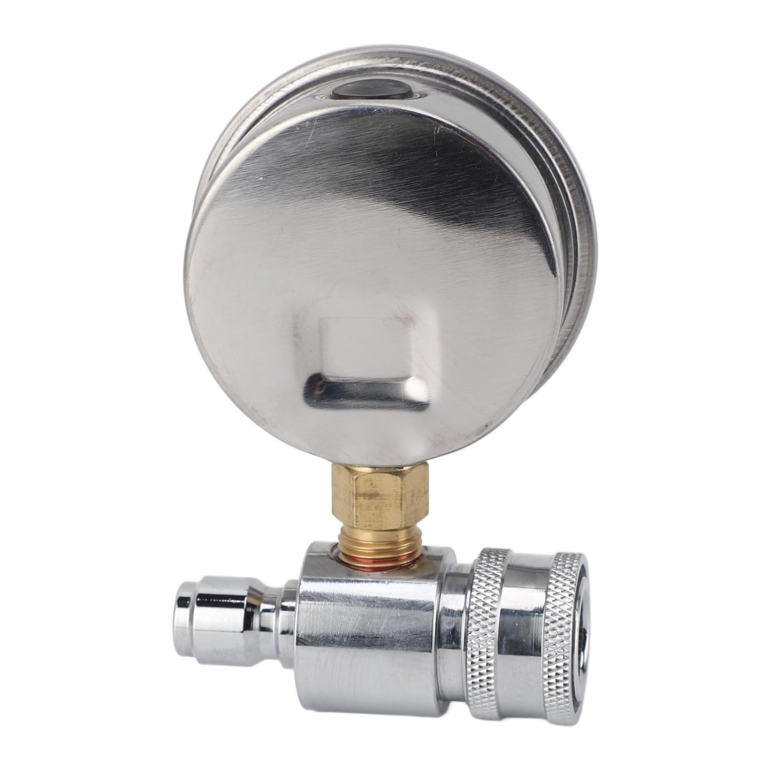Pressure Washer Gauge, 6000Psi Stainless Steel High Pressure Gauge 3/8In Quick Connect Pressure Washer Parts Accessories for Car Washing Machines, Easy to Install image number 1