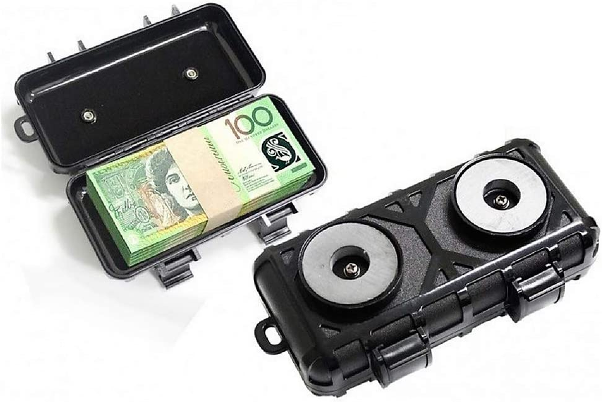 Magnetic Stash Safe Box Money Magnet Storage Secret Key Holder Hidden Compartment Car GPS